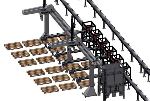 Central palletizing system